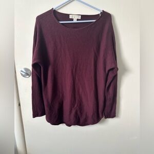 Michael Kors Deep Red Knit Top
